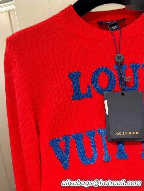 ​New Fashion Louis Vuitton Wool Sweater LV121101 Red 2023