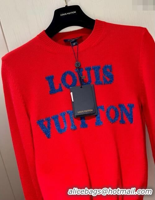 ​New Fashion Louis Vuitton Wool Sweater LV121101 Red 2023