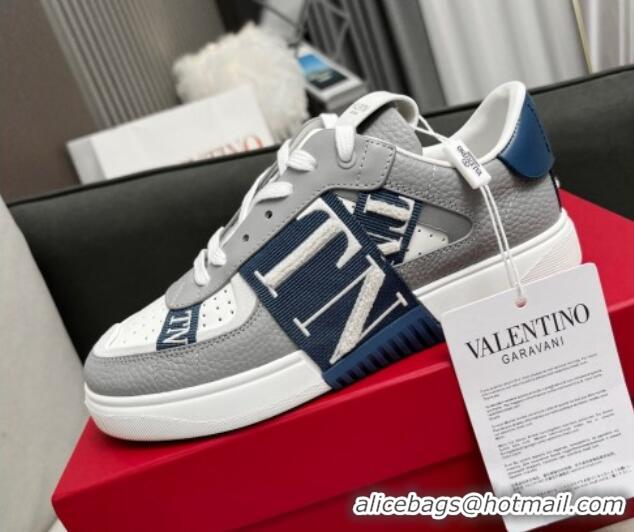 Purchase Valentino VL7N Low Banded Calfskin Sneakers Grey 121121