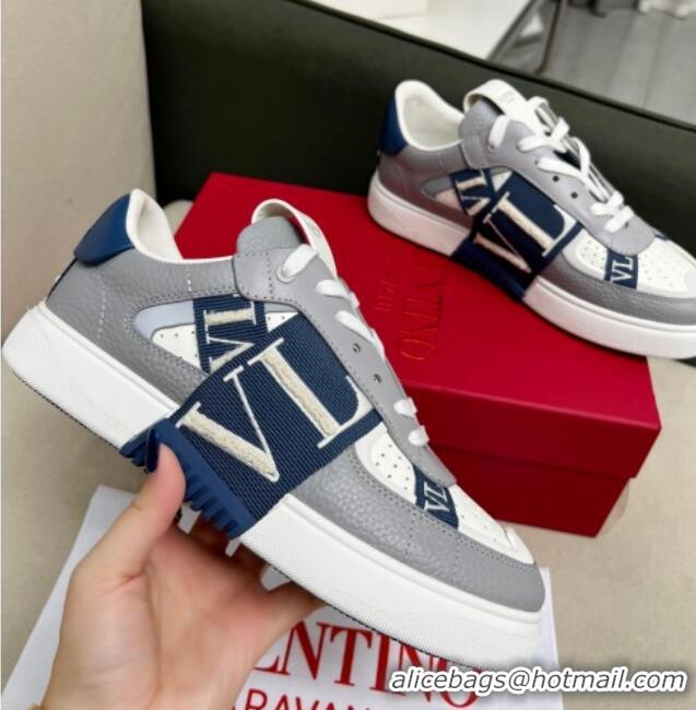 Purchase Valentino VL7N Low Banded Calfskin Sneakers Grey 121121