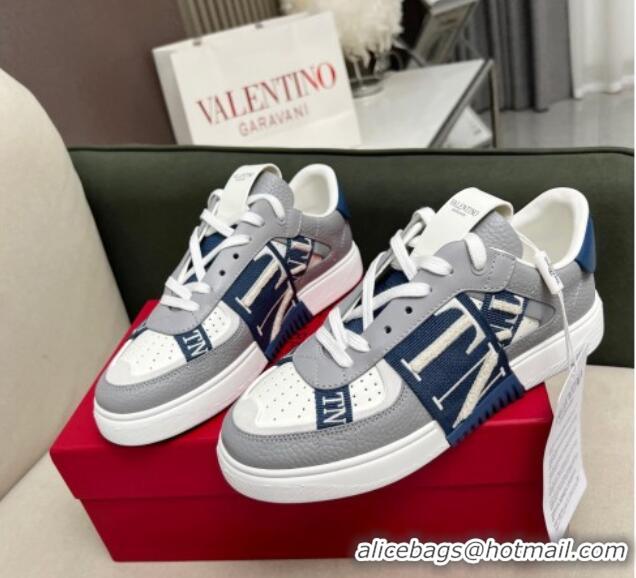 Purchase Valentino VL7N Low Banded Calfskin Sneakers Grey 121121