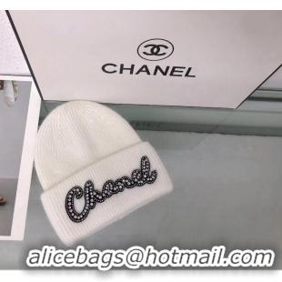 Grade Design Chanel Knit Hat 91578 White