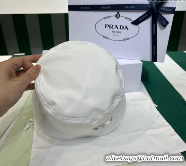 Good Product Prada Nylon Bucket Hat PR08241 White 2023