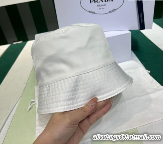 Good Product Prada Nylon Bucket Hat PR08241 White 2023