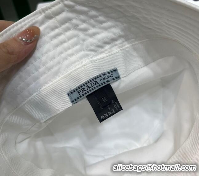 Good Product Prada Nylon Bucket Hat PR08241 White 2023