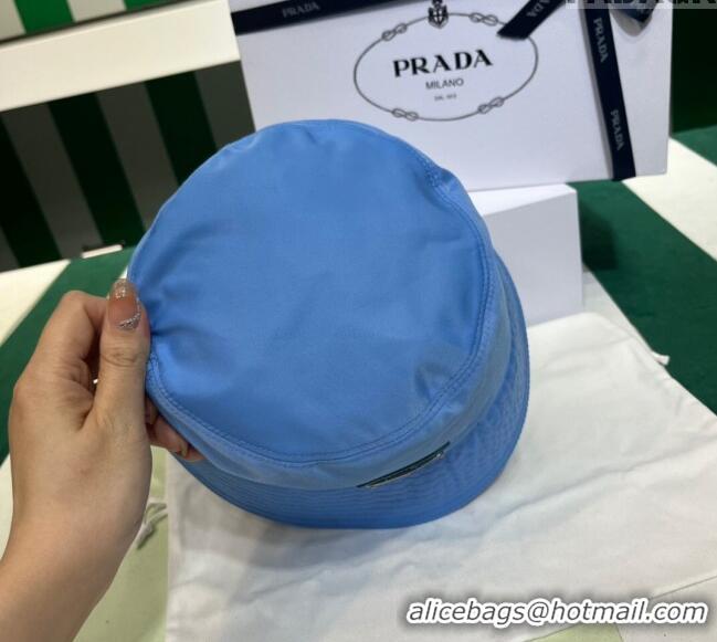 Top Grade Prada Nylon Bucket Hat PR08241 Blue 2023