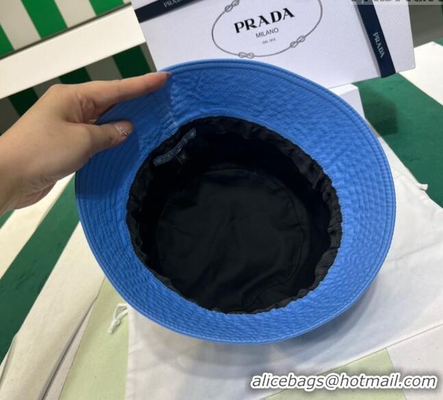 Top Grade Prada Nylon Bucket Hat PR08241 Blue 2023