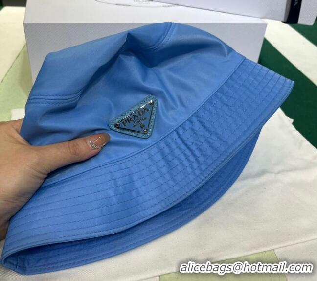 Top Grade Prada Nylon Bucket Hat PR08241 Blue 2023