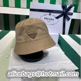 Buy Inexpensive Prada Nylon Bucket Hat PR08241 Beige 2023