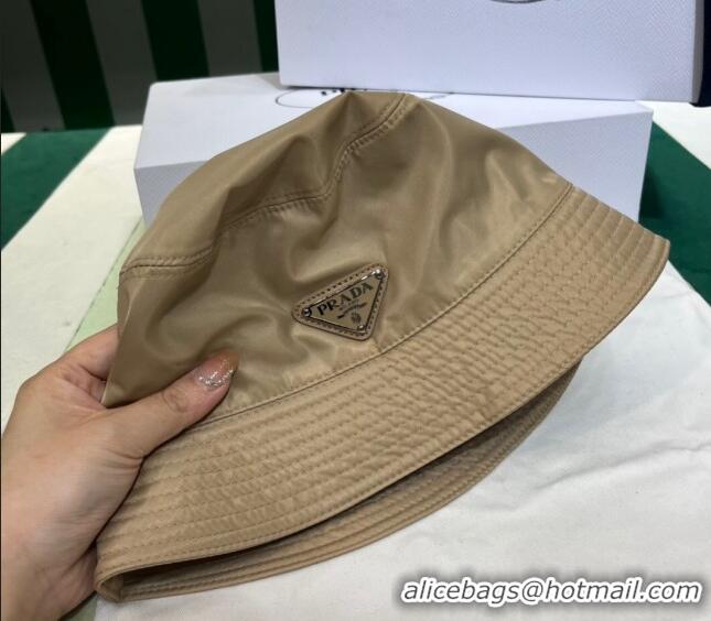 Buy Inexpensive Prada Nylon Bucket Hat PR08241 Beige 2023