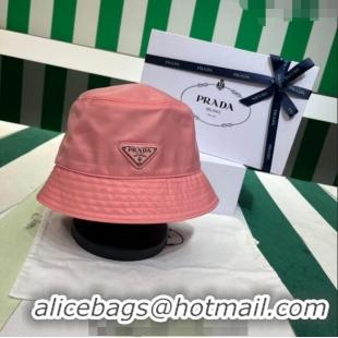 Luxury Discount Prada Nylon Bucket Hat PR08241 Pink 2023