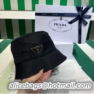 Buy Discount Prada Nylon Bucket Hat PR08241 Black 2023