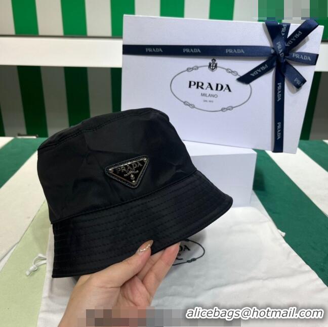 Buy Discount Prada Nylon Bucket Hat PR08241 Black 2023