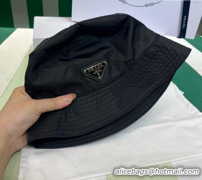 Buy Discount Prada Nylon Bucket Hat PR08241 Black 2023