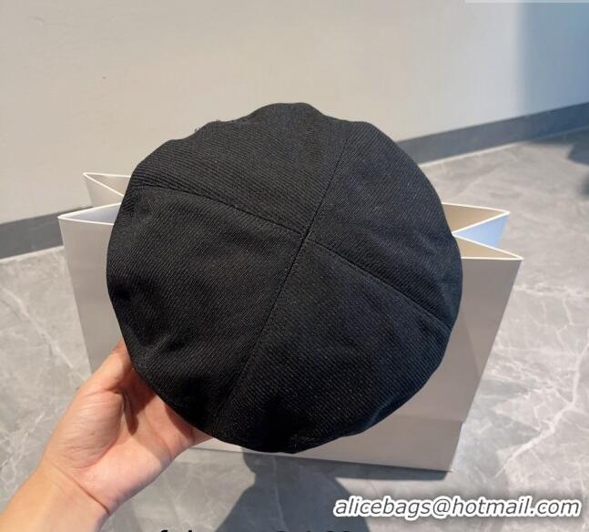 Trendy Design Prada Beret Hat PR09052 Black 2023