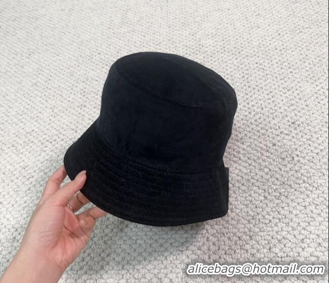 Good Looking Prada Corduroy Bucket Hat PR1018001 Black 2023