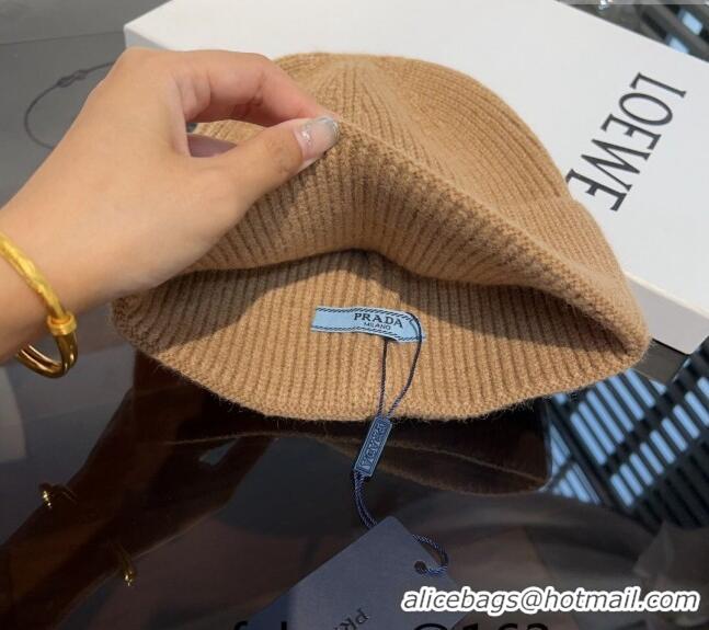 Reasonable Price Prada Knit hat PR10182 Beige 2023