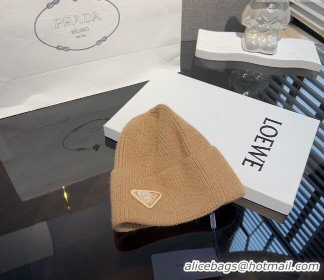 Reasonable Price Prada Knit hat PR10182 Beige 2023