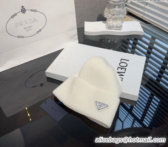 Grade Quality Prada Knit hat PR10182 White 2023