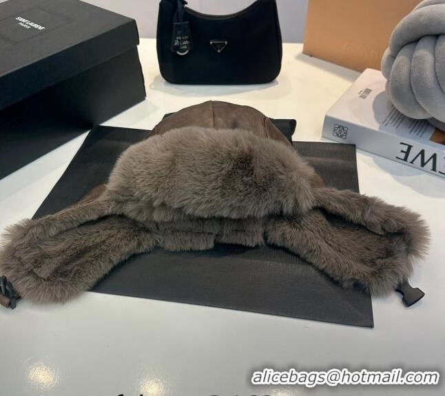 Pretty Style Prada Vintage Chapka Hat PA1123 Grey 2023