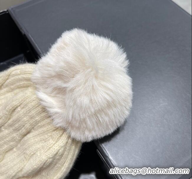 Low Cost Prada Knit Hat P12804 Beige 2023