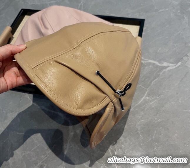 Buy Discount Prada PU Bucket Hat PR120604 Dark Beige 2023