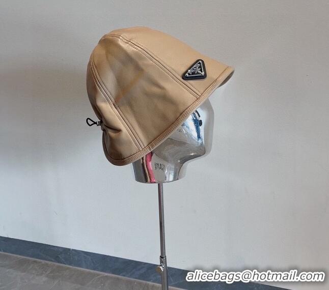 Buy Discount Prada PU Bucket Hat PR120604 Dark Beige 2023