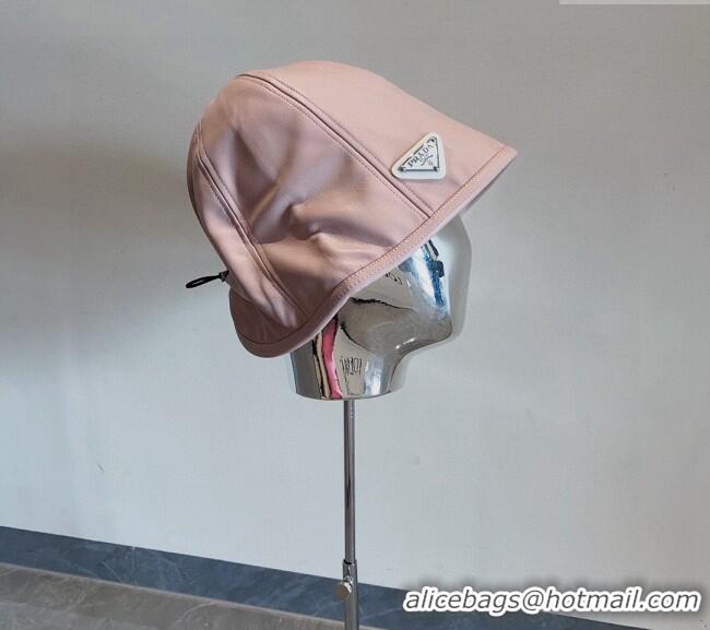 Fashion Cheapest Prada PU Bucket Hat PR120604 Light Pink 2023