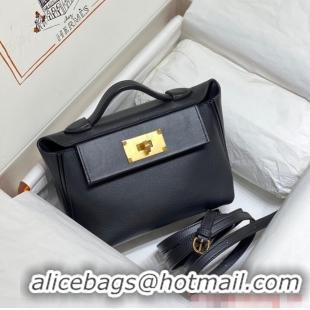 Top Grade Hermes Original Togo Leather Bag H3621 Black