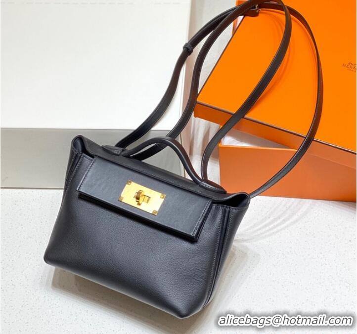 Top Grade Hermes Original Togo Leather Bag H3621 Black