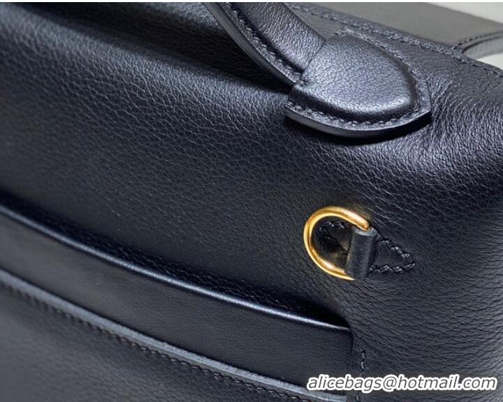 Top Grade Hermes Original Togo Leather Bag H3621 Black