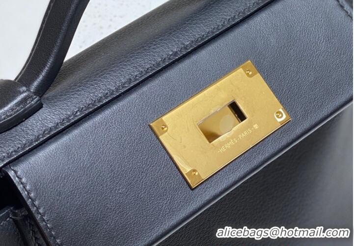 Top Grade Hermes Original Togo Leather Bag H3621 Black