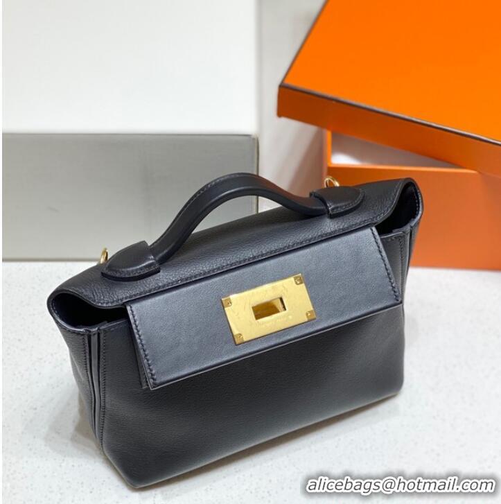 Top Grade Hermes Original Togo Leather Bag H3621 Black