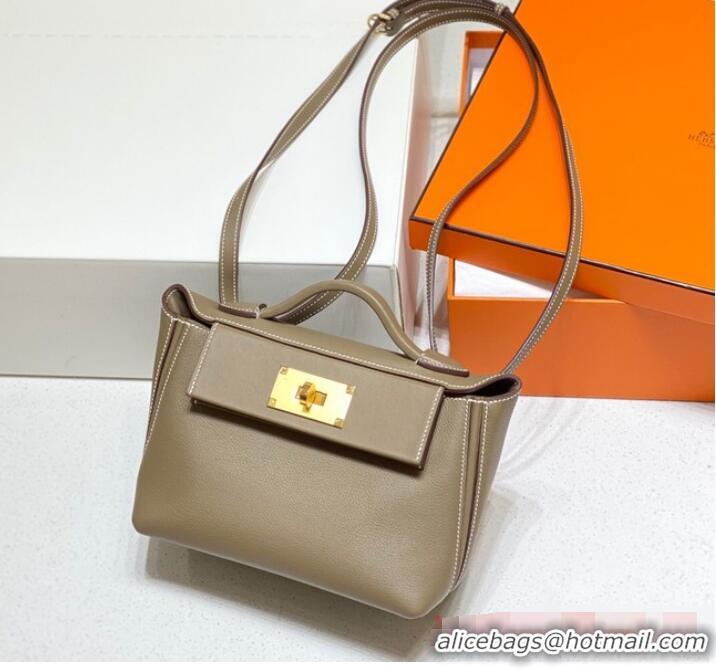 Luxurious Discount Hermes Original Togo Leather Bag H3621 Gray