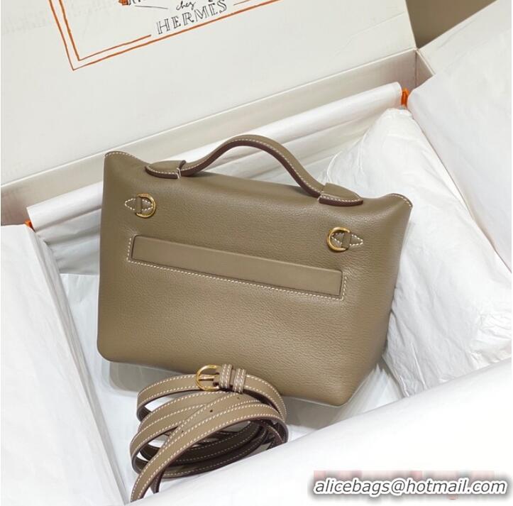 Luxurious Discount Hermes Original Togo Leather Bag H3621 Gray