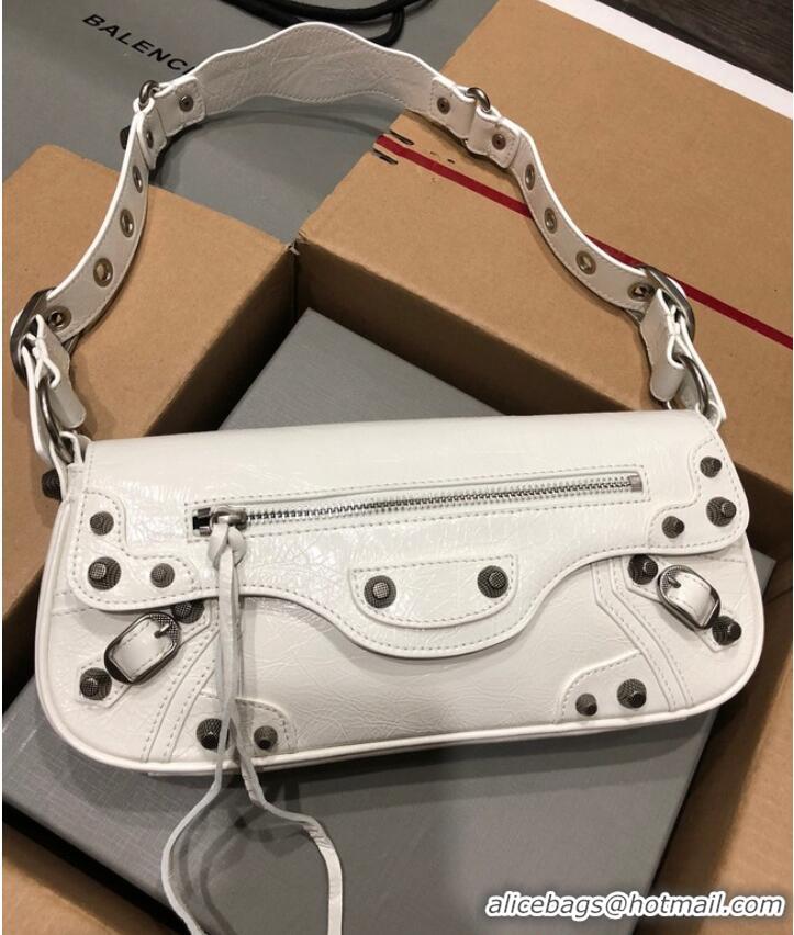 Best Price Balenciaga WOMENS LE CAGOLE SHOULDER BAG 6688 White