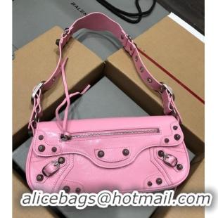 Famous Brand Balenciaga WOMENS LE CAGOLE SHOULDER BAG 6688 pink