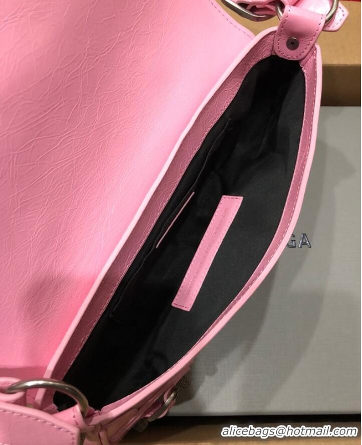 Famous Brand Balenciaga WOMENS LE CAGOLE SHOULDER BAG 6688 pink