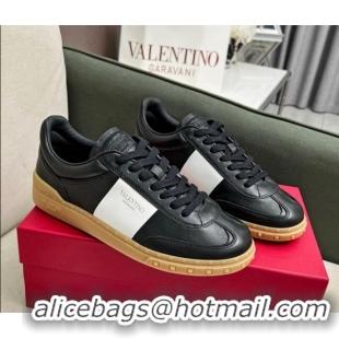 Hot Style Valentino Upvillage Sneakers in Nappa Calfskin Black/Apricot 1218078