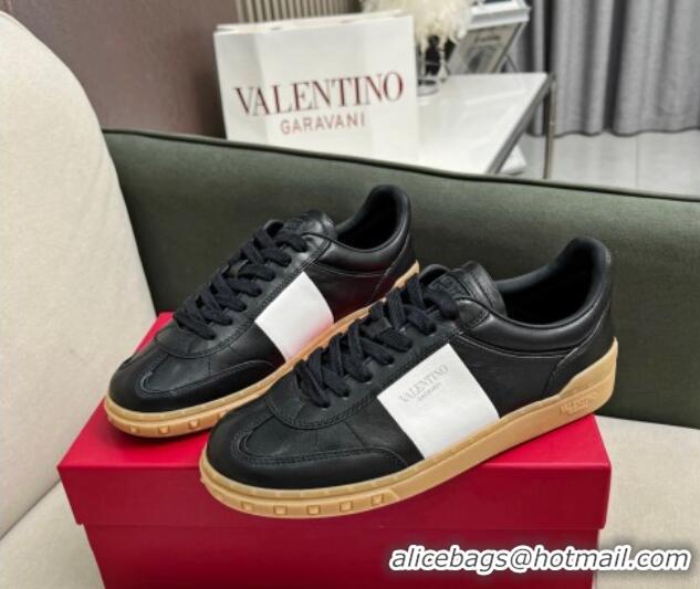 Hot Style Valentino Upvillage Sneakers in Nappa Calfskin Black/Apricot 1218078