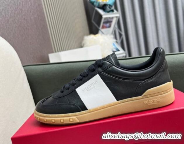 Hot Style Valentino Upvillage Sneakers in Nappa Calfskin Black/Apricot 1218078