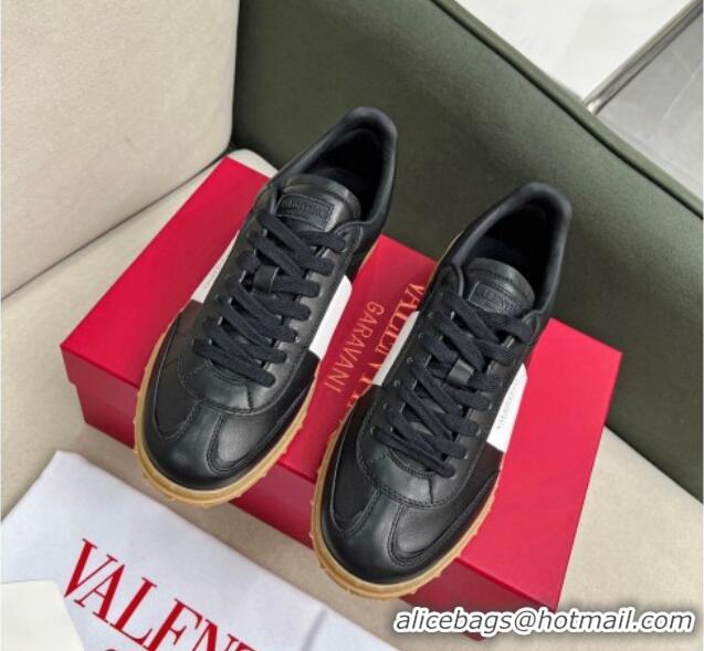 Hot Style Valentino Upvillage Sneakers in Nappa Calfskin Black/Apricot 1218078