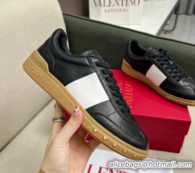 Hot Style Valentino Upvillage Sneakers in Nappa Calfskin Black/Apricot 1218078