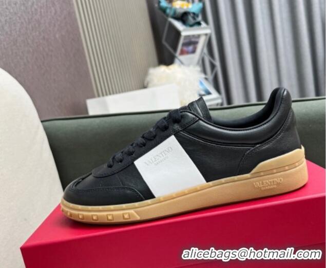 Stylish Valentino Upvillage Sneakers in Nappa Calfskin Black/White 218081