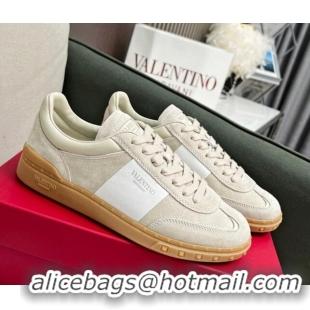 Most Popular Valentino Upvillage Sneakers in Suede Light Grey 1218085