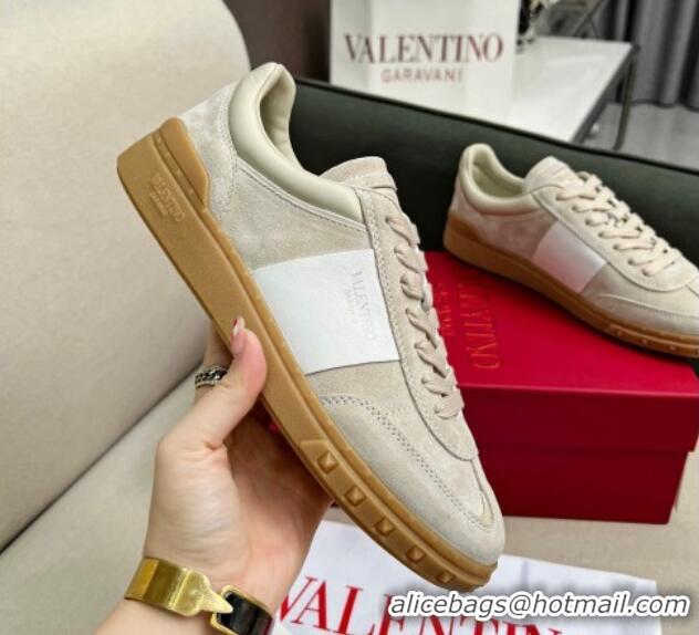 Most Popular Valentino Upvillage Sneakers in Suede Light Grey 1218085