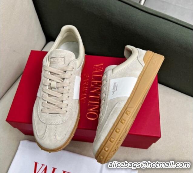 Most Popular Valentino Upvillage Sneakers in Suede Light Grey 1218085