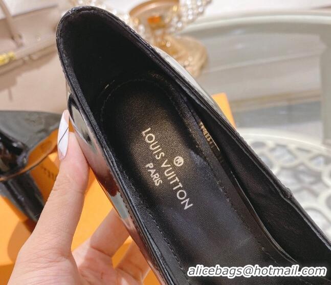 Best Product Louis Vuitton Madeleine Pumps 8cm in Patent Leather with LV Circle Black 204026