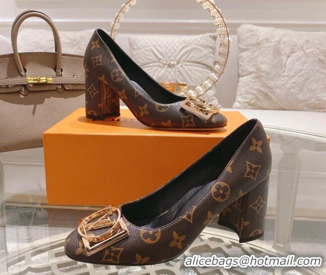 Most Popular Louis Vuitton Madeleine Pumps 8cm in Monogram Canvas with LV Circle 204030