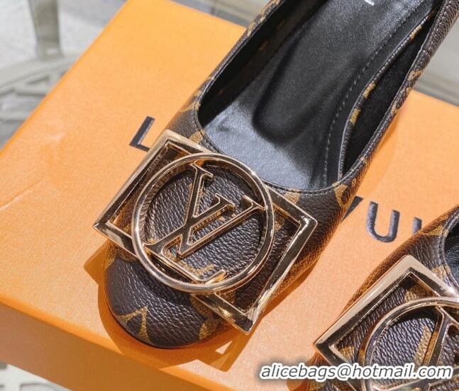 Most Popular Louis Vuitton Madeleine Pumps 8cm in Monogram Canvas with LV Circle 204030